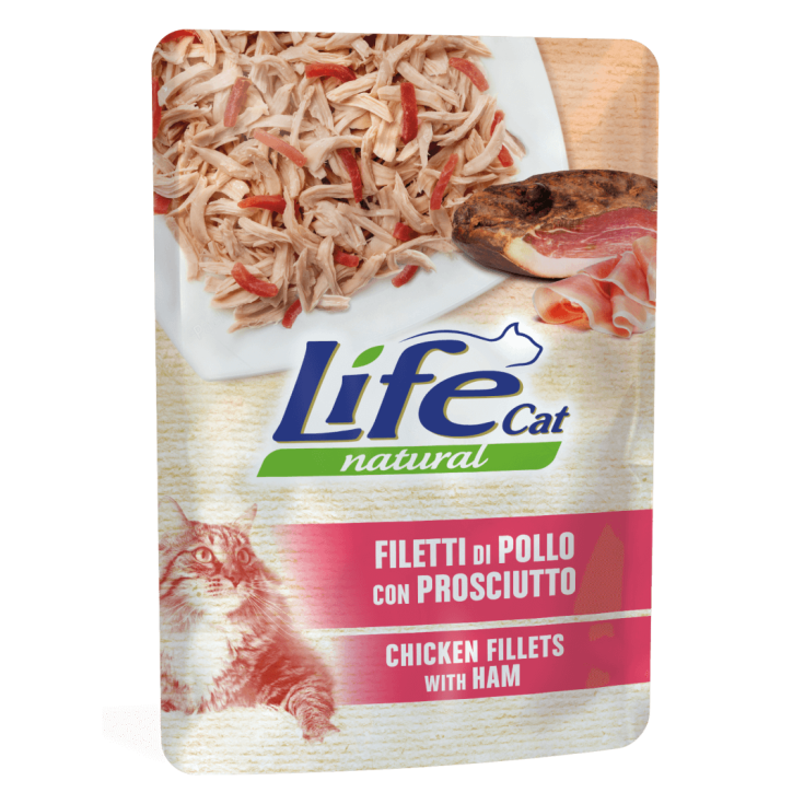 Filetti Di Pollo Con Prosciutto Life Cat Natural 70g