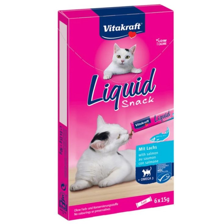 Liquid Snack Omega-3 Vitakraft&reg; 6x15ml