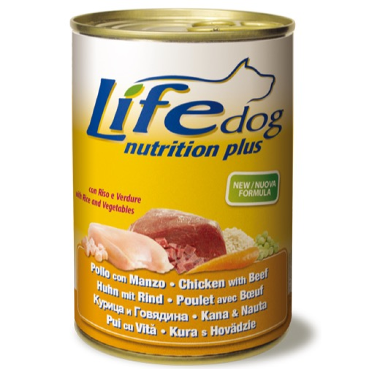 Pollo e Manzo&nbsp;Life Dog Nutrition Plus 400g