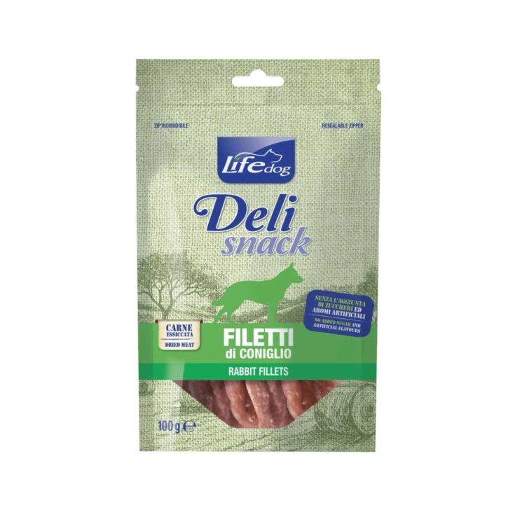 Filetti Essiccati di Coniglio Deli Snack Life Dog 100g