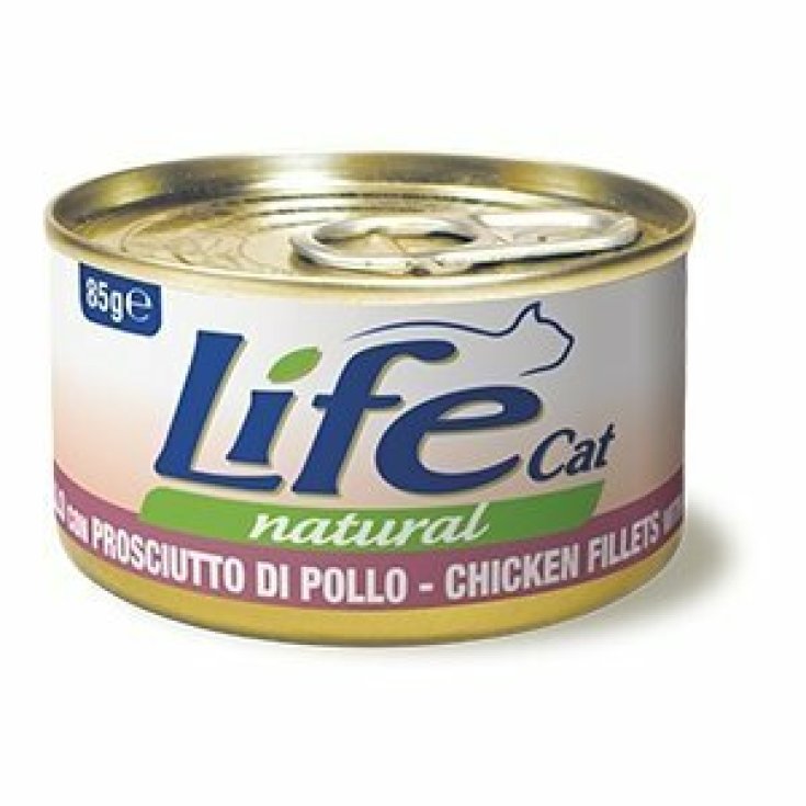 Filetti Di Pollo Con Prosciutto Di Pollo Life Cat Natural 85g