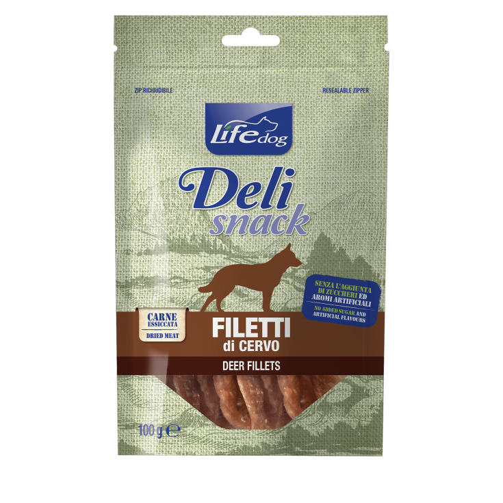 Deli Snack Filetti Di Cervo Life Dog 100g