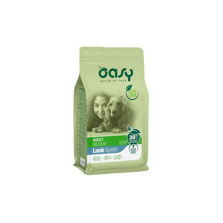 Cibo Secco Adult Medio con Agnello Oasy 12Kg