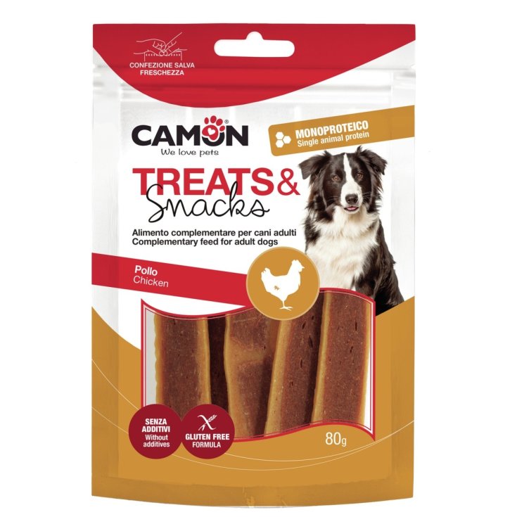 Jerky di Carne e Fegato di Pollo Camon 80g