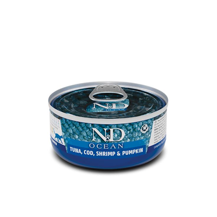 N&D Cat Tonno Merluzzo Gamberetto & Zucca Farmina Pet Food 70g