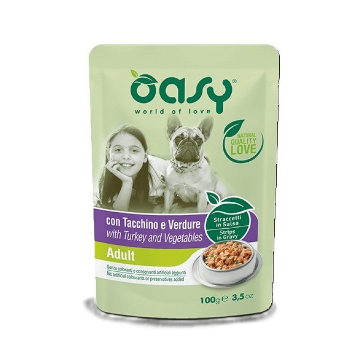 Adult con Tacchino e&nbsp;Verdure&nbsp;Oasy Wet Dog Grain Free 100g