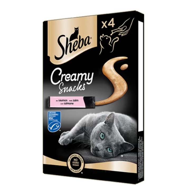 Creamy Snacks con Salmone Sheba&reg; 4x12g