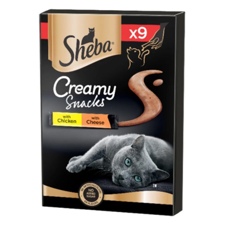 Creamy Snacks con Pollo e Formaggio Sheba&reg; 9x12g