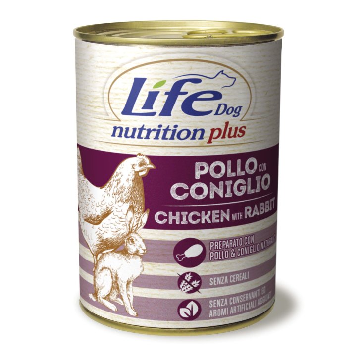 Pollo Con Coniglio Life Dog Nutrition Plus 400g