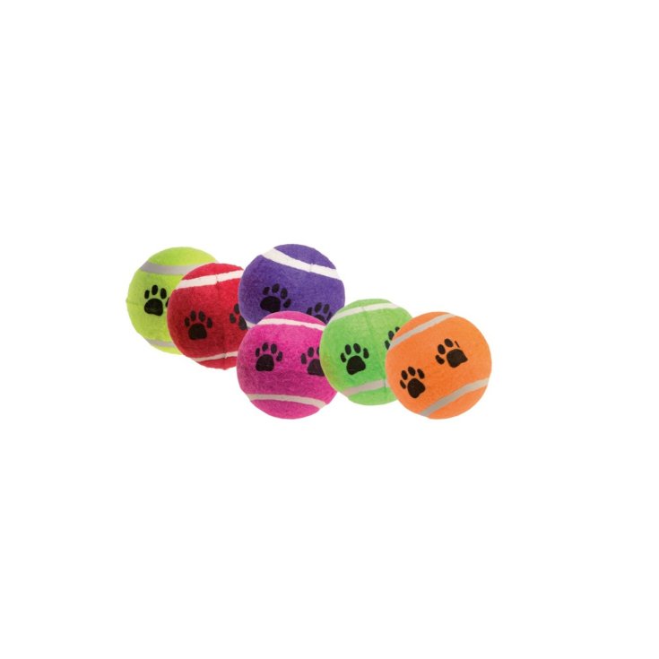 Set Palle da tennis Gim-Dog Colori Assortiti 6 Pezzi
