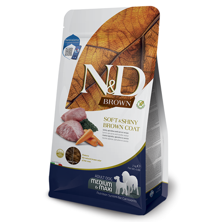 N&D Brown Agnello Spirulina Carota Farmina 2kg