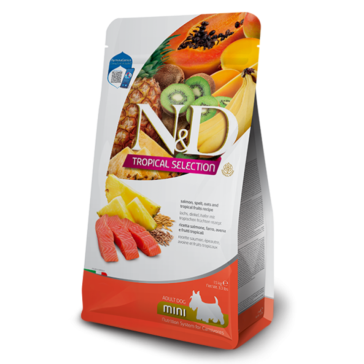 N&D Tropical Selection Canine - Adult Mini Salmone 1,5Kg
