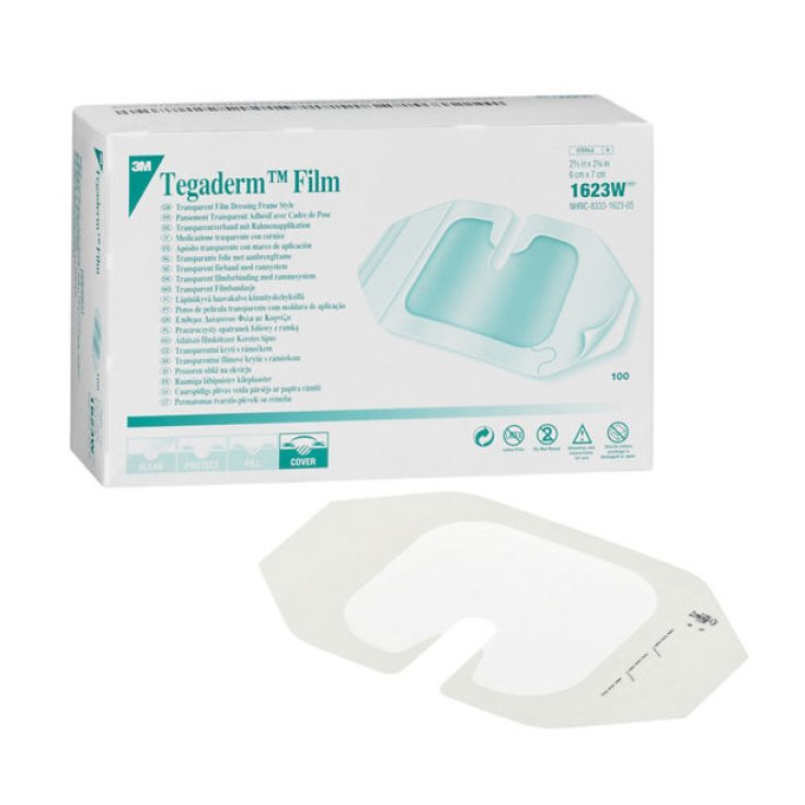 TEGADERM&trade; Medicazione Cannule IV 6X7cm 3M 100 Pezzi