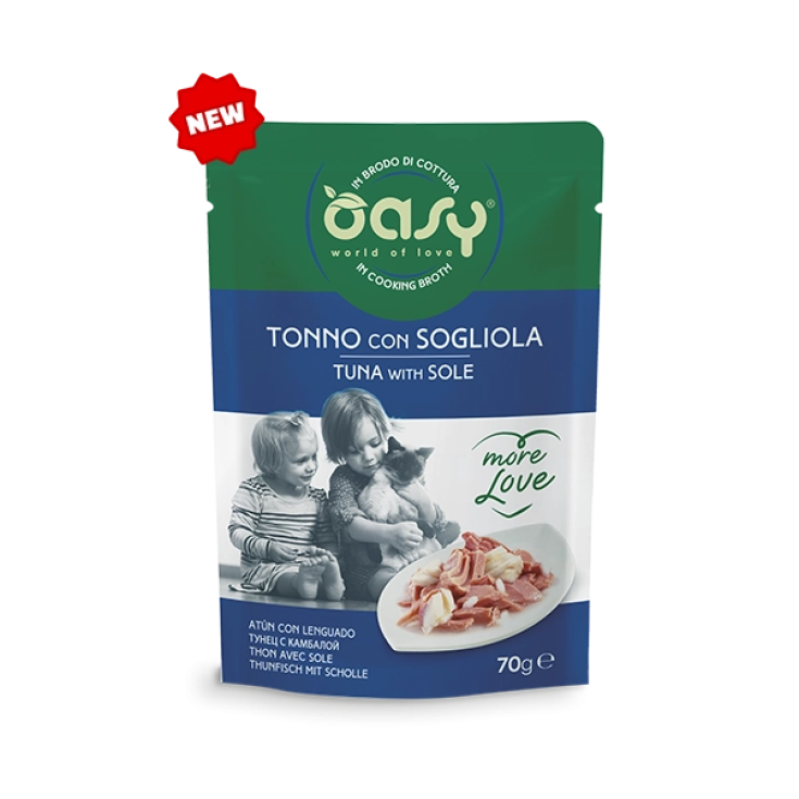 More Love Cats Tonno con Sogliola Oasy&reg; World of Love 70g