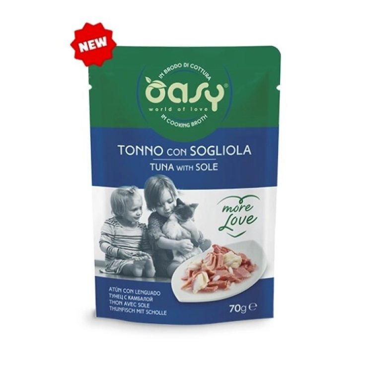 Tonno con Sogliola Oasy Wet Cat 70g