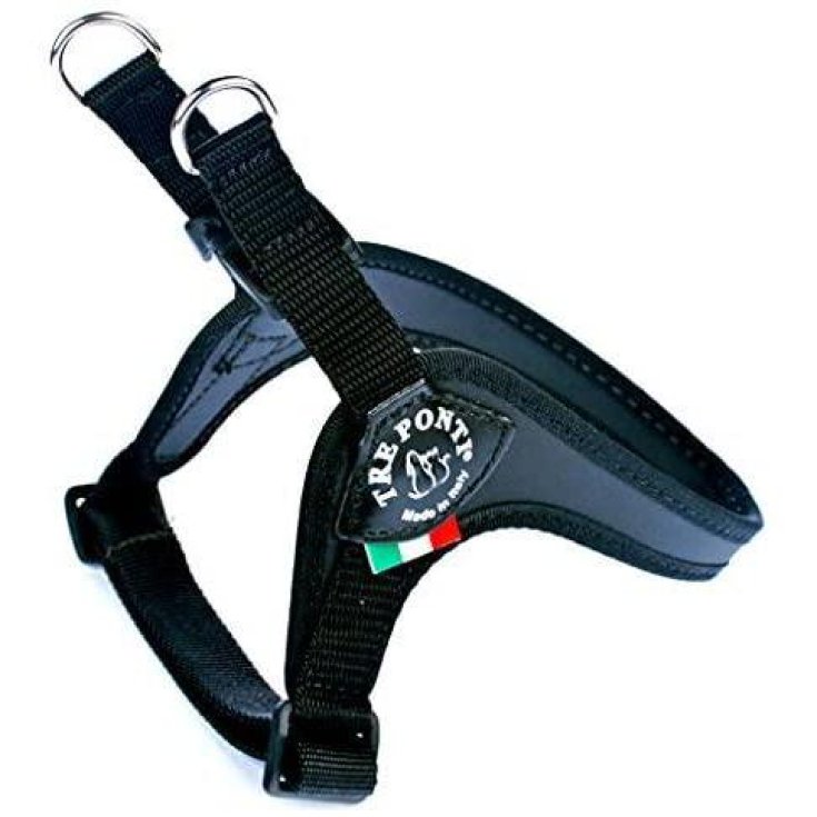 Pettorina Sottopancia&nbsp;Regolabile Nero Tg.4 Easy Fit Tre Ponti