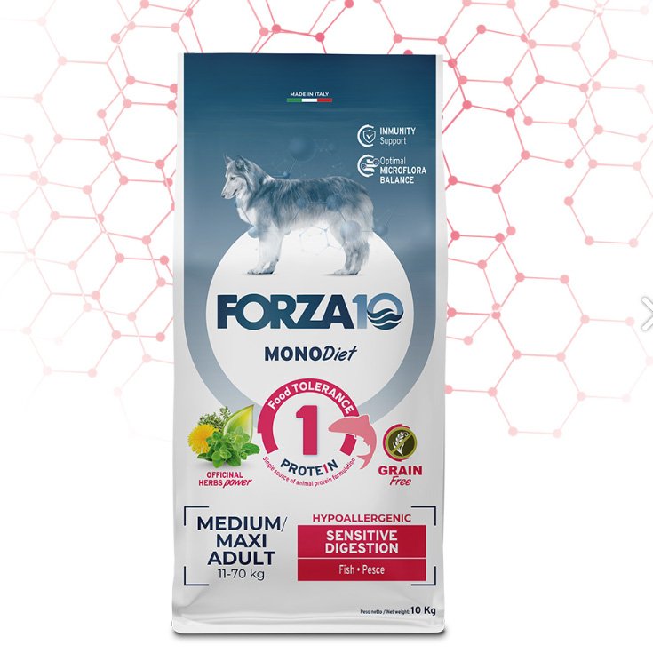 MONODIET Medium/Maxi Adult - Sensitive Digestion Pesce FORZA 10 10Kg
