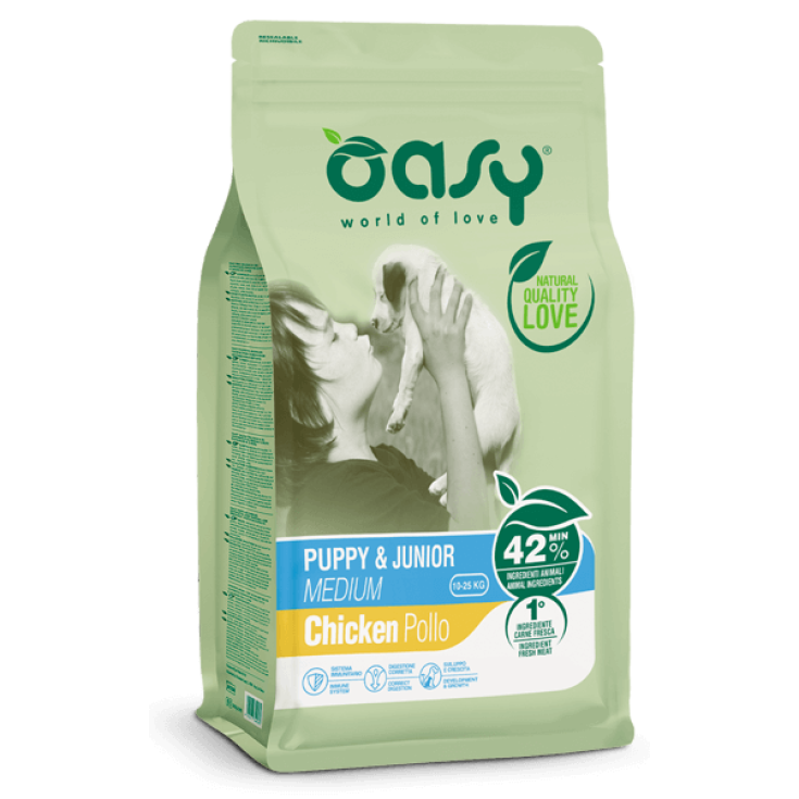 Lifestage Puppy & Junior Medium Pollo Oasy 3kg