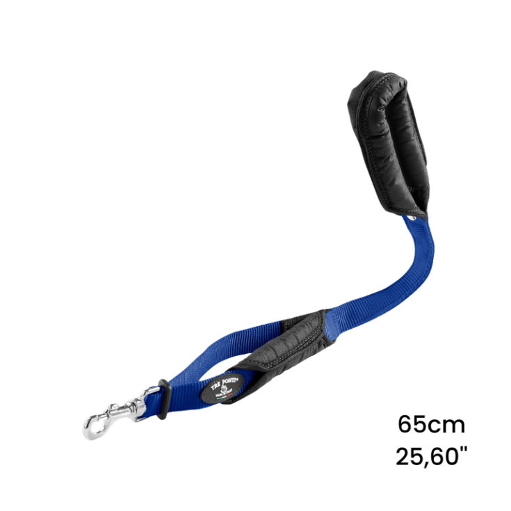 Guinzaglio a Doppio Manico Blu 65cm TrePonti 1 Pezzo