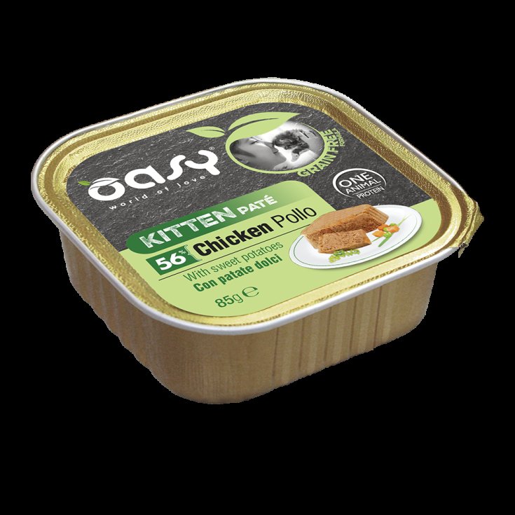 Kitten Pat&egrave; Pollo E Patate Dolci Oasy 85g