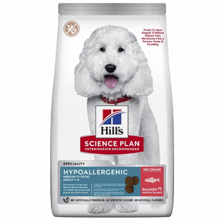 Science Plan Hypoallergenic Adult Medium Salmone Hill's 14Kg