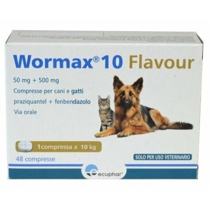 Wormax 10 Flavour 50mg + 500mg 48 Compresse