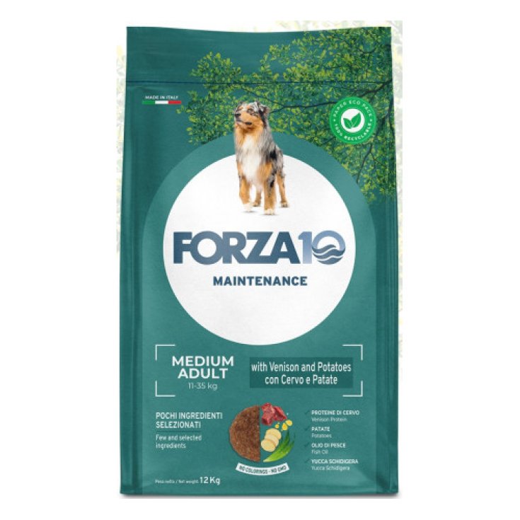 Medium Adult Dog Cervo e Patate F10 Maintenance 12Kg