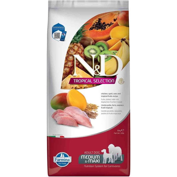 N&D Tropical Selection Medium/Maxi al Pollo Farmina 10kg