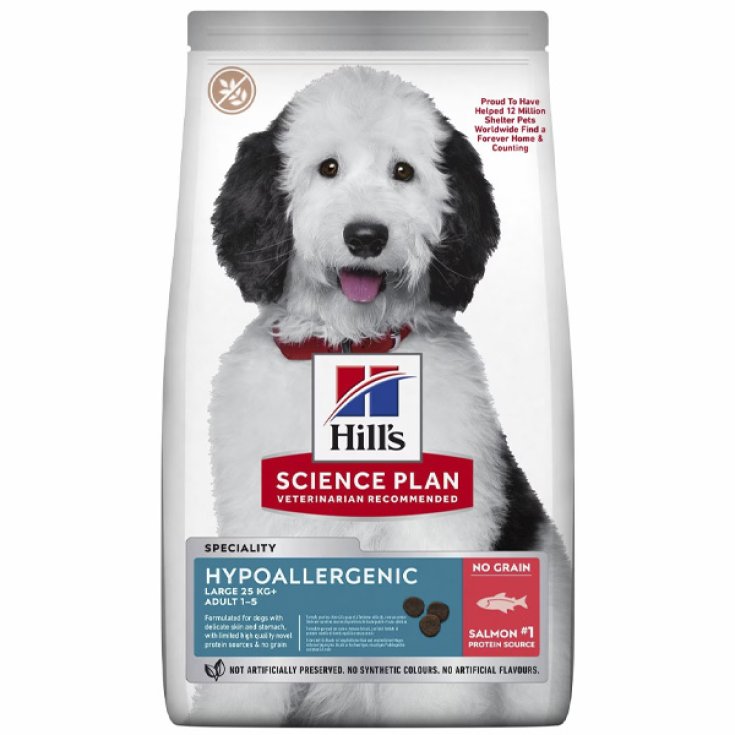 Science Plan Hypoallergenic Adult Large Breed al Salmone Hill's 14Kg