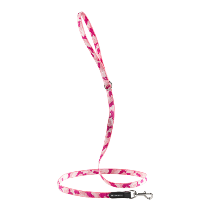 Guinzaglio Classico Rosa Mimetico 130cm TrePonti 1 Pezzo