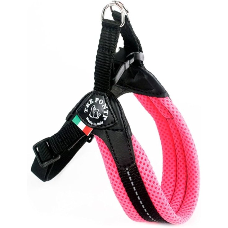Pettorina Easy Fit Regolabile Click Rosa Fluo Tg.3,5 Tre Ponti