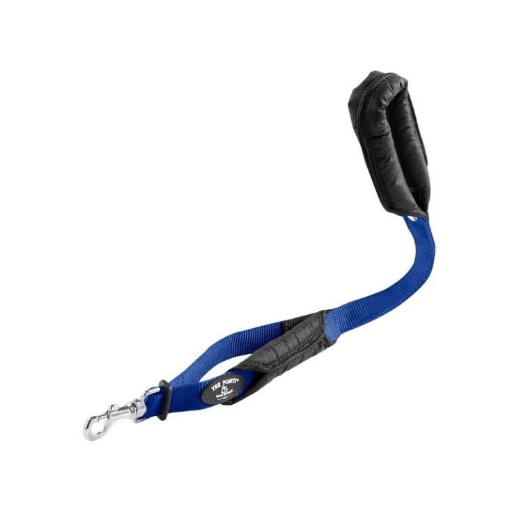 Guinzaglio Doppio Manico Blu 105cm Tre Ponti