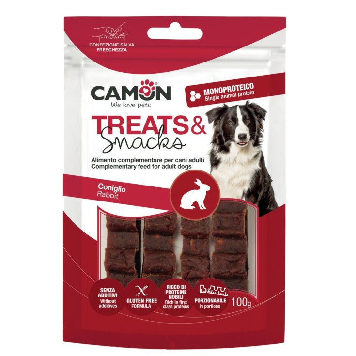 Snack Barretta Porzionabile Al Coniglio Camon 100g