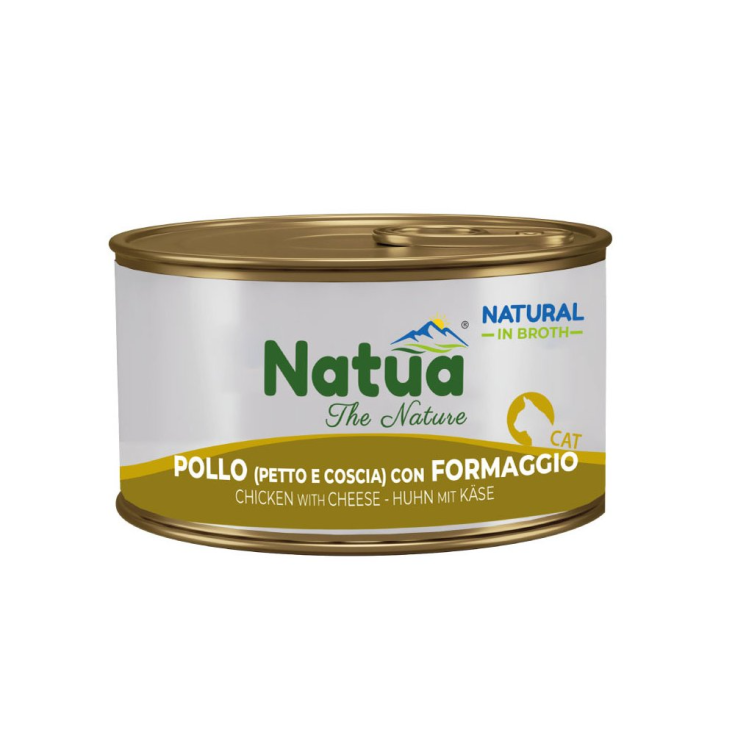 Natural in Broth&nbsp;Cat Pollo e Formaggio Natua 85g