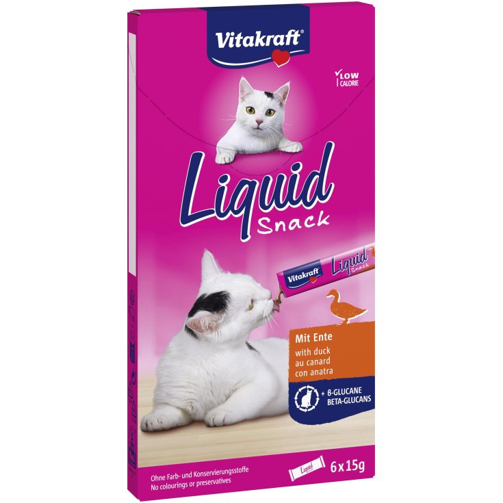 Cat Liquid Snack Anatra E Beta-Glucani Vitakraft 6x15g
