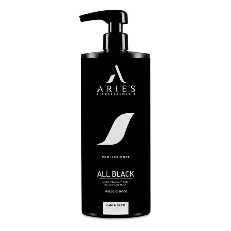 ALL BLACK Maschera Manti Neri Scuri ARIES 1 Litro