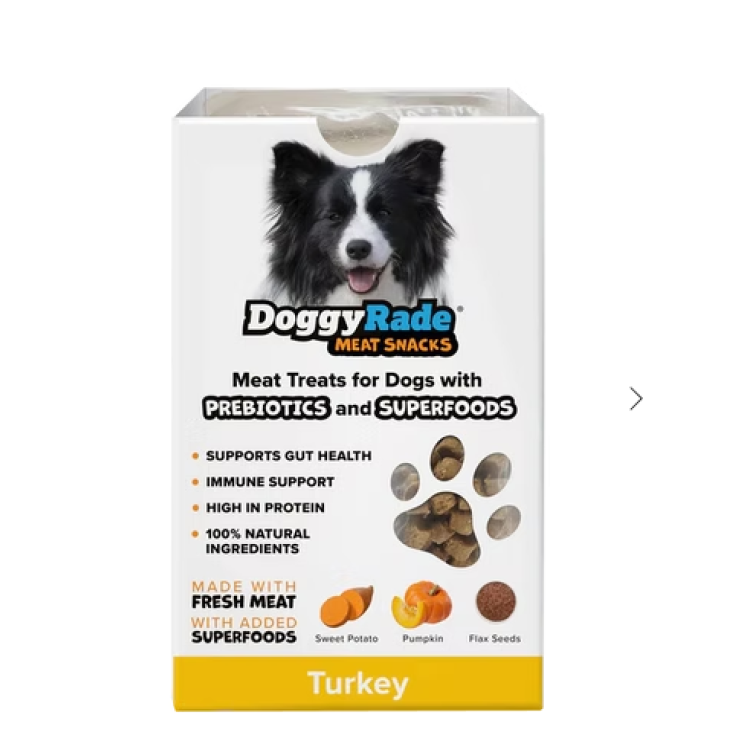 Turkey Meat Snacks For Dogs With Prebiotics And Superfoods Doggyrade 100g