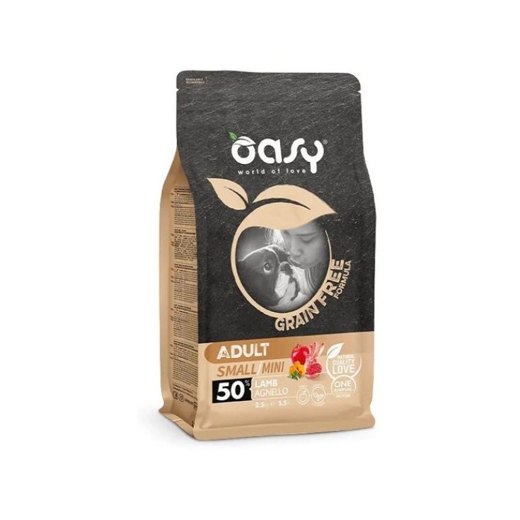 Crocchette Agnello per Cani Adulti Small/Mini Oasy 2,5Kg