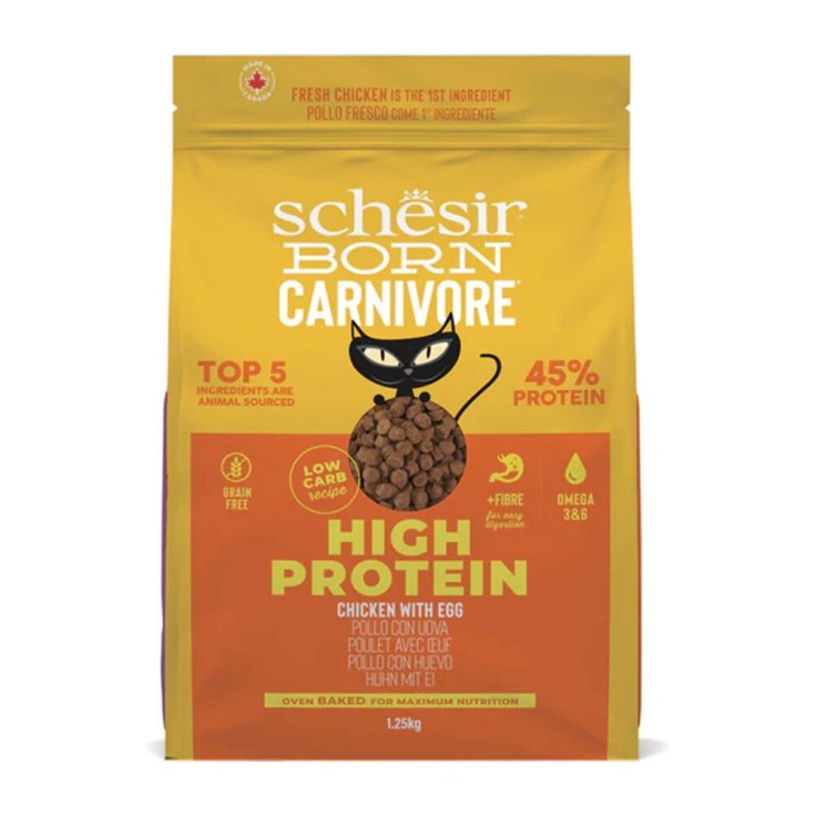 Schesir Born Carnivore Cat Adult Pollo con Uovo 1,25 kg