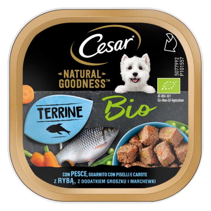 Natural Goodness Bio Pesce Piselli e Carote Cesar&reg; 100g