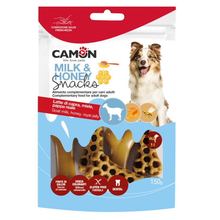Dog Snack Milk & Honey Bones Multipack - Medium - 150Gr. - 5 Pezzi