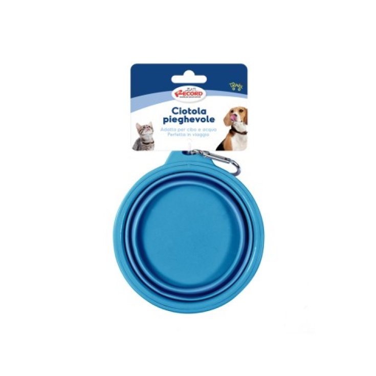 Ciotola Pieghevole In Tpe Con Moschettone 13cm Record 450ml