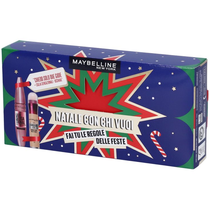 Set Mascara Volumizzante Ciglia Sensazionali+Il Cancella Et&agrave; 01 Maybelline New York Cofanetto 2024