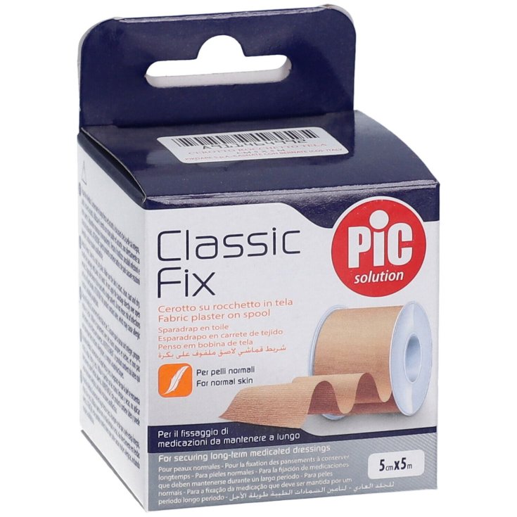 Classic Fix Cerotto Su Rocchetto in Tela 5cmx5m Pic Solution 1 Pezzo