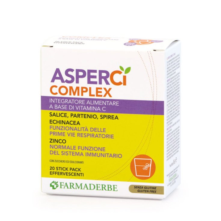 Asper Ci Complex Farmaderbe 20 Stick Pack Effervescenti