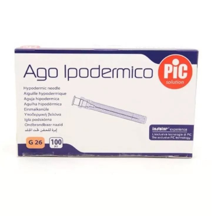 Ago&nbsp;Ipodermico G26 1/2x40mm PIC 100 Pezzi
