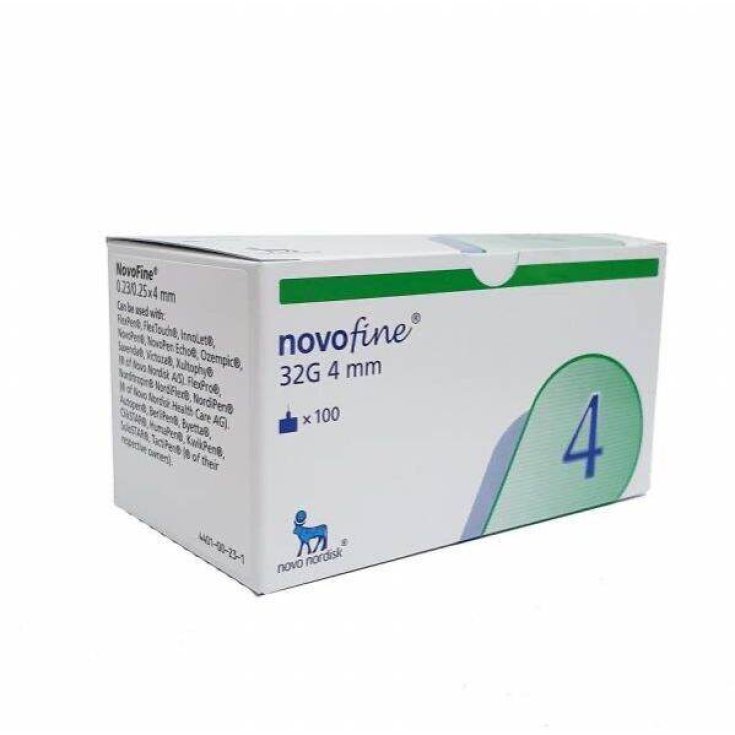 NovoFine G32 4mm Novo Nordisk 100 Pezzi