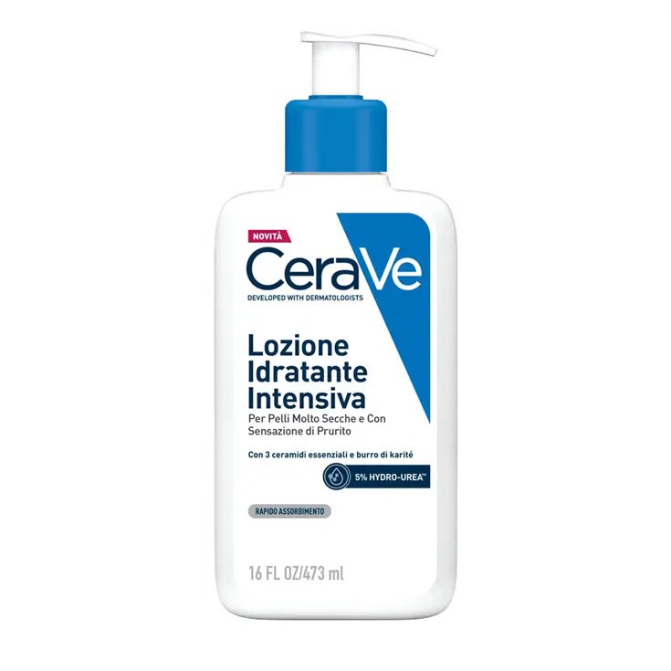CeraVe Lozione Idratante Intensiva per Pelle Secca e Molto Secca con Sensazione di Prurito, 473 ml