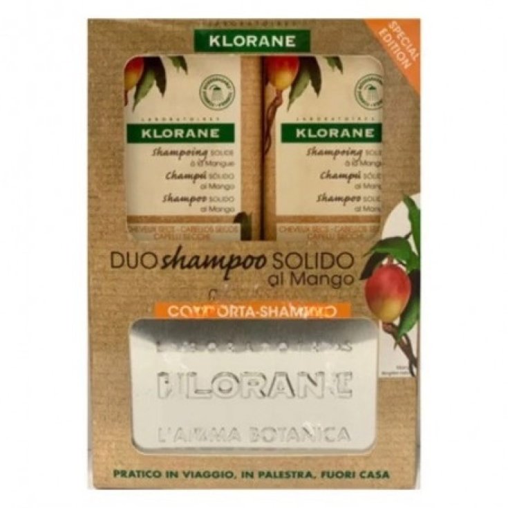 Shampoo Solido Mango KLORANE 2x80g