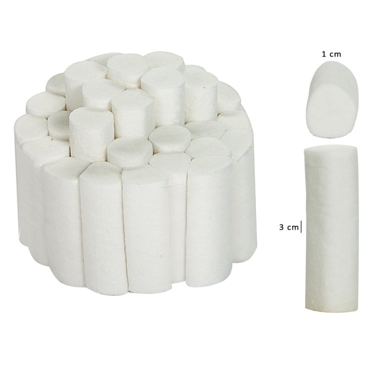 Rulli Dentali Cotone 1X3,8 GIMA 10000 Pezzi